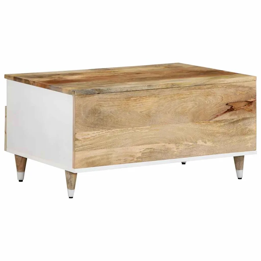 Table basse 80x54x40 cm bois de manguier massif - 5