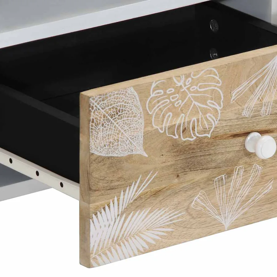 Table basse 80x54x40 cm bois de manguier massif - 7