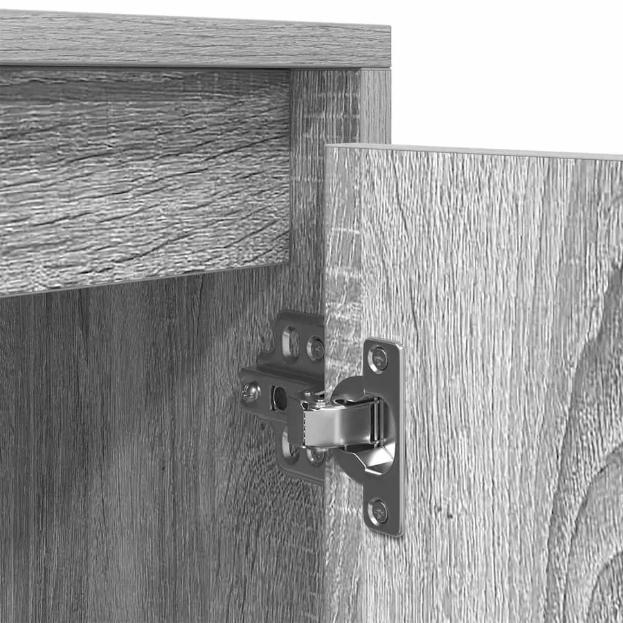 Meuble TV sonoma gris 188,5x41x50 cm bois d'ingénierie - 10