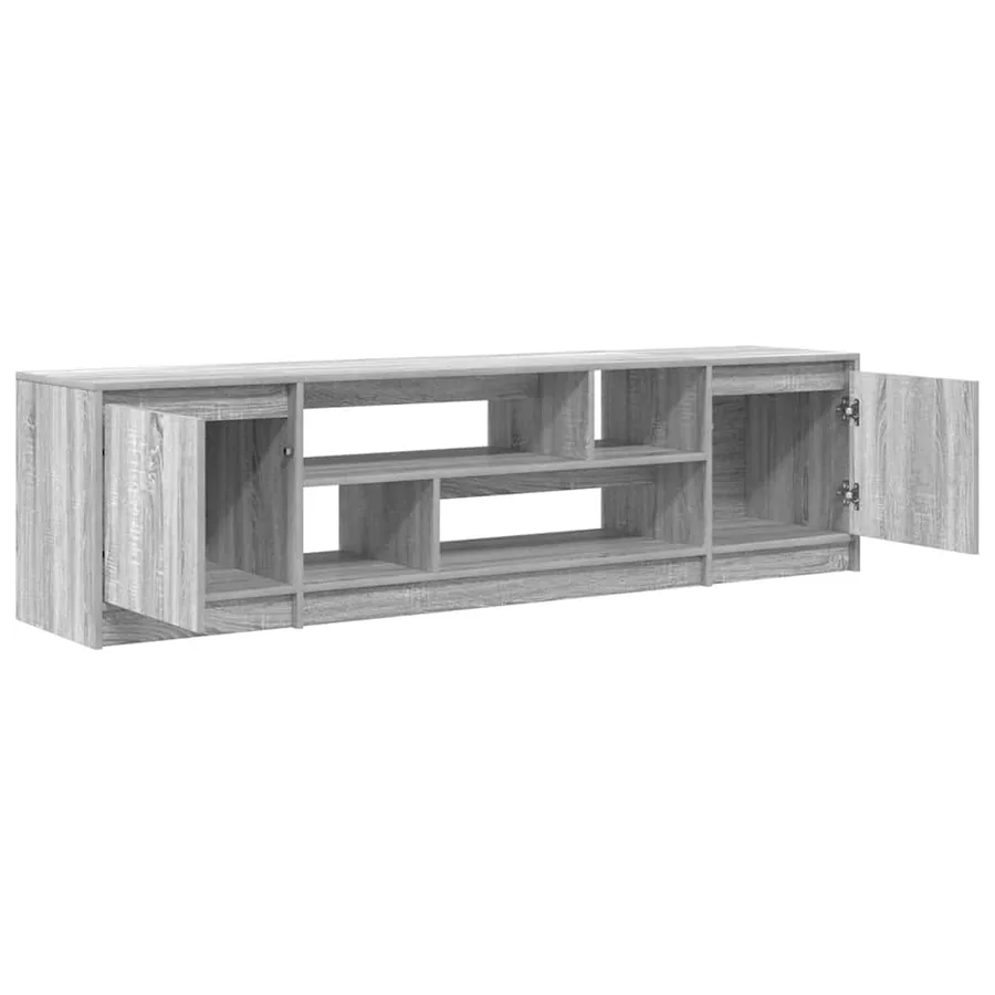 Meuble TV sonoma gris 188,5x41x50 cm bois d'ingénierie - 5