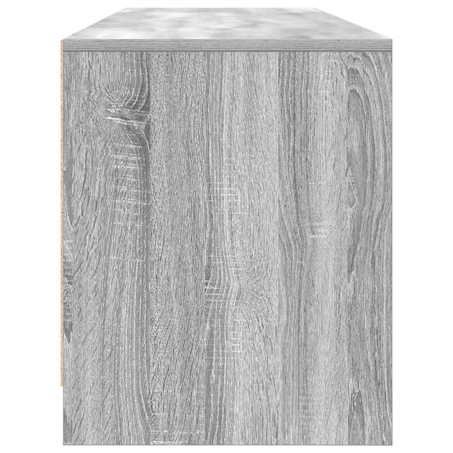 Meuble TV sonoma gris 188,5x41x50 cm bois d'ingénierie - 7