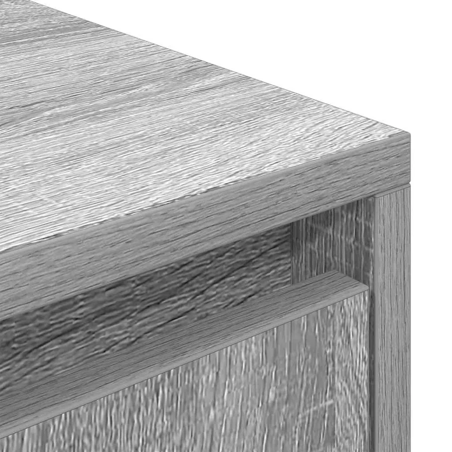 Meuble TV sonoma gris 188,5x41x50 cm bois d'ingénierie - 9
