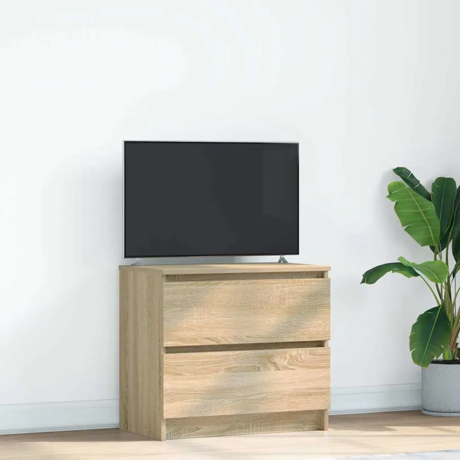 Meuble TV chêne sonoma 60x35x54 cm bois d'ingénierie