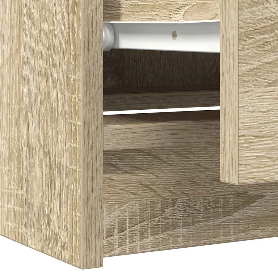 Meuble TV chêne sonoma 60x35x54 cm bois d'ingénierie - 10