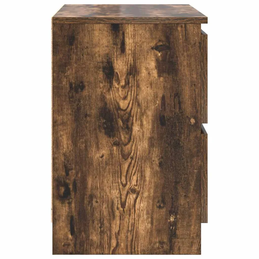 Meuble TV chêne fumé 60x35x54 cm bois d'ingénierie - 7