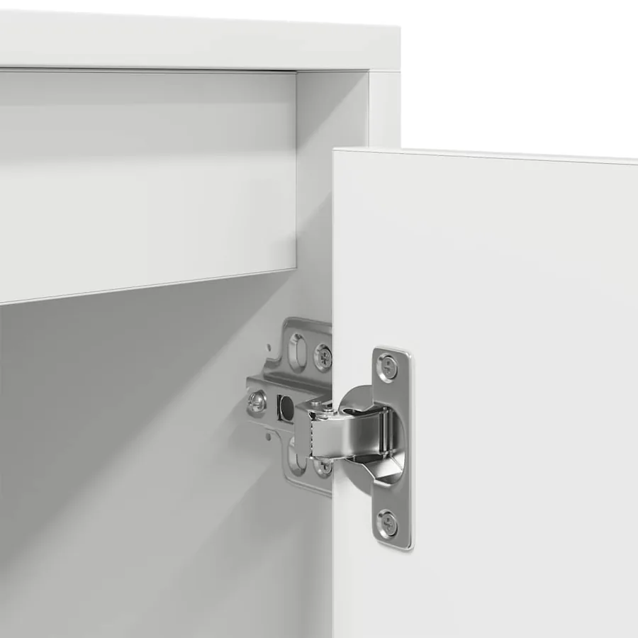 Meuble TV blanc 188,5x41x50 cm bois d'ingénierie - 10