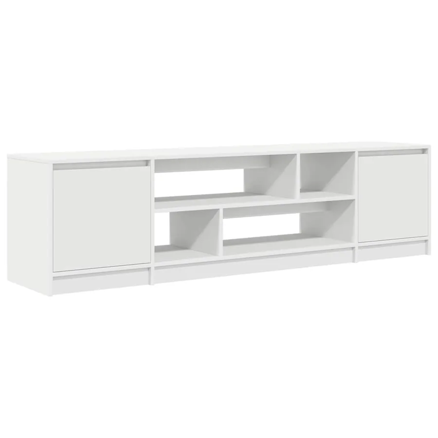 Meuble TV blanc 188,5x41x50 cm bois d'ingénierie - 2