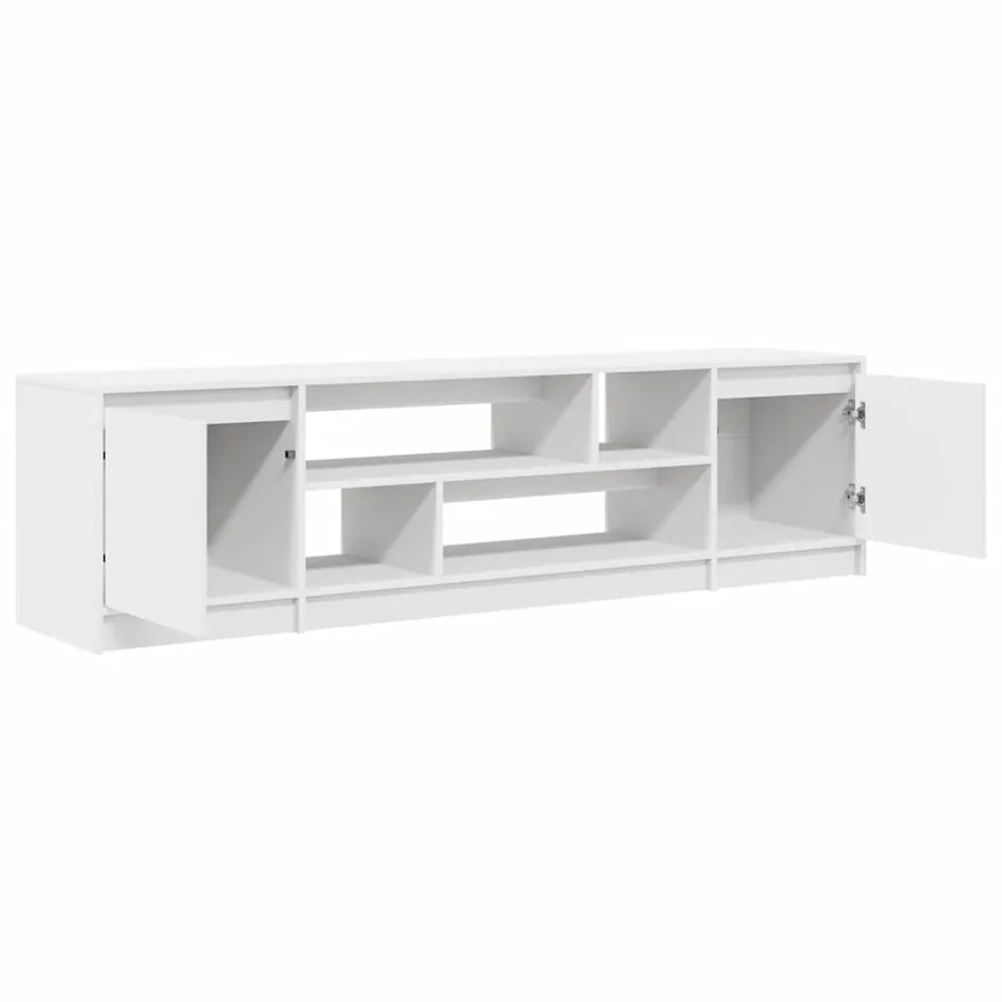 Meuble TV blanc 188,5x41x50 cm bois d'ingénierie - 5