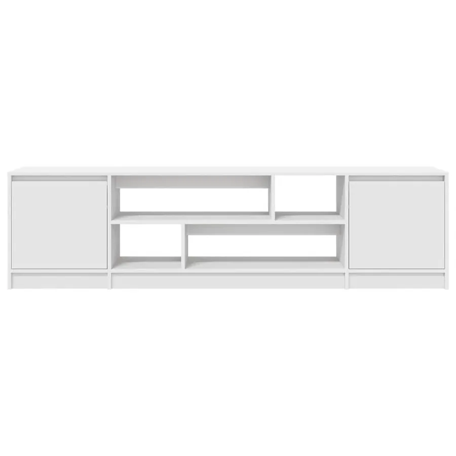 Meuble TV blanc 188,5x41x50 cm bois d'ingénierie - 6