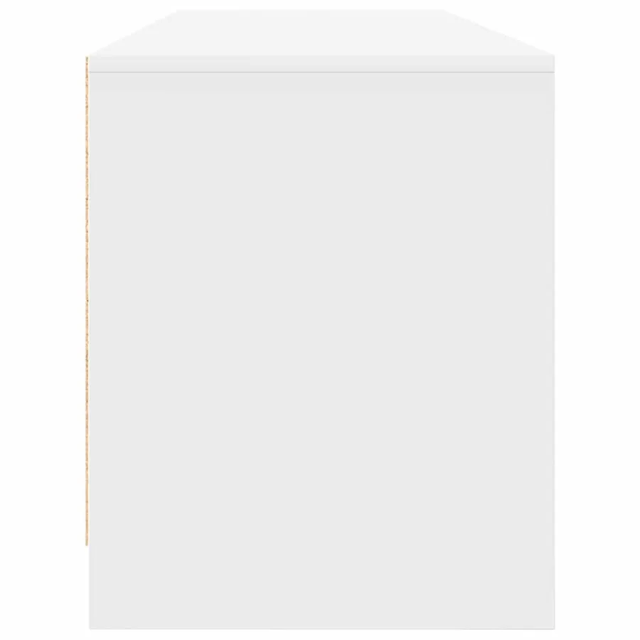 Meuble TV blanc 188,5x41x50 cm bois d'ingénierie - 7