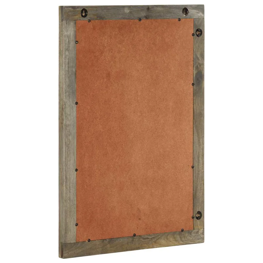 Miroir de salle de bain 50x2,5x70 cm bois de manguier massif - 3