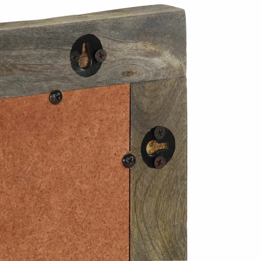 Miroir de salle de bain 50x2,5x70 cm bois de manguier massif - 6