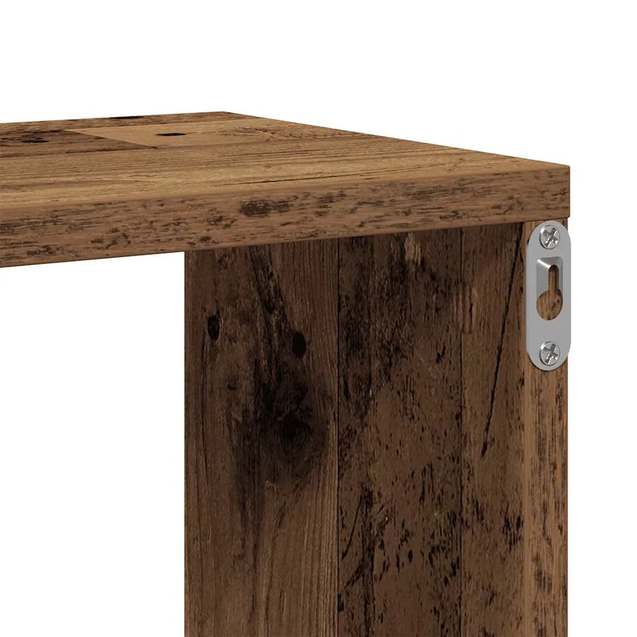 Étagère murale vieux bois 104x20x58,5 cm bois d'ingénierie - 7
