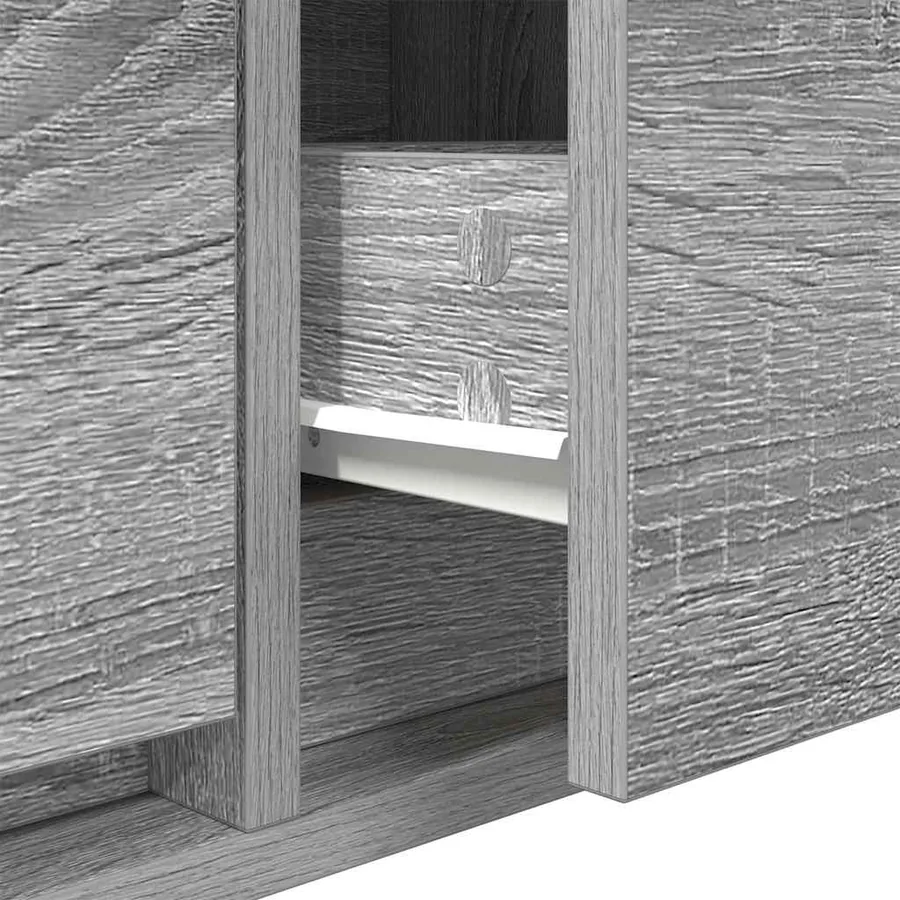 Meubles TV 2 pcs sonoma gris 60x31x25,5 cm bois d'ingénierie - 11