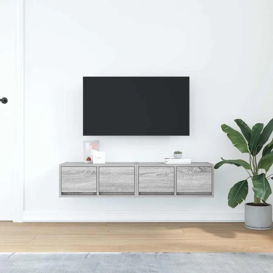 Meubles TV 2 pcs sonoma gris 60x31x25,5 cm bois d'ingénierie - 3
