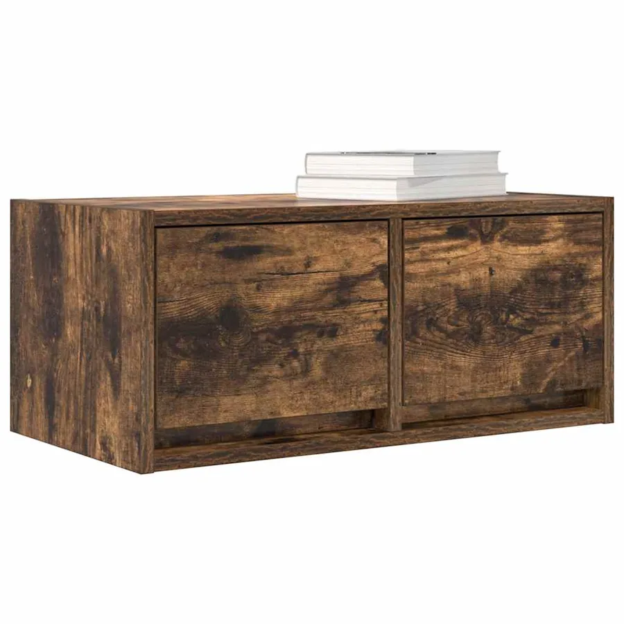 Meubles TV 2 pcs chêne fumé 60x31x25,5 cm bois d'ingénierie - 12