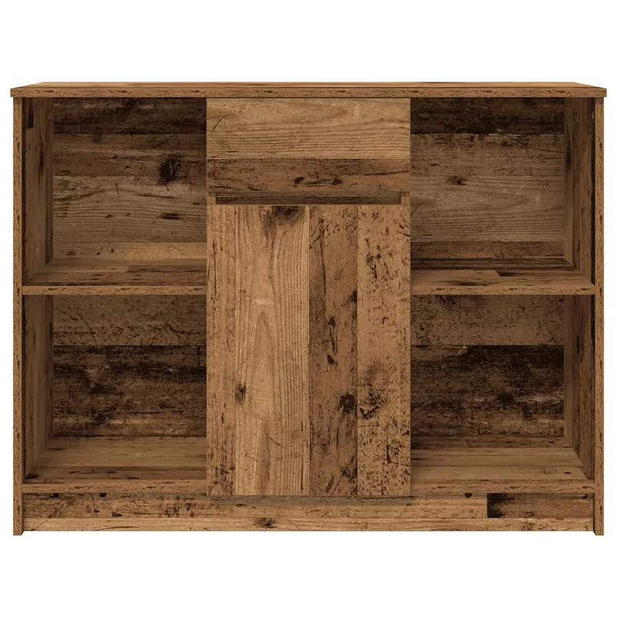 Buffet avec tiroir vieux bois 101x35x76 cm bois d'ingénierie - 6