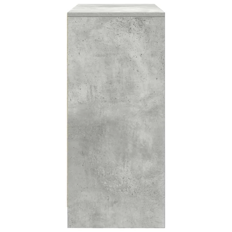 Buffet avec tiroirs et portes gris béton 70,5x34x74,5 cm - 7