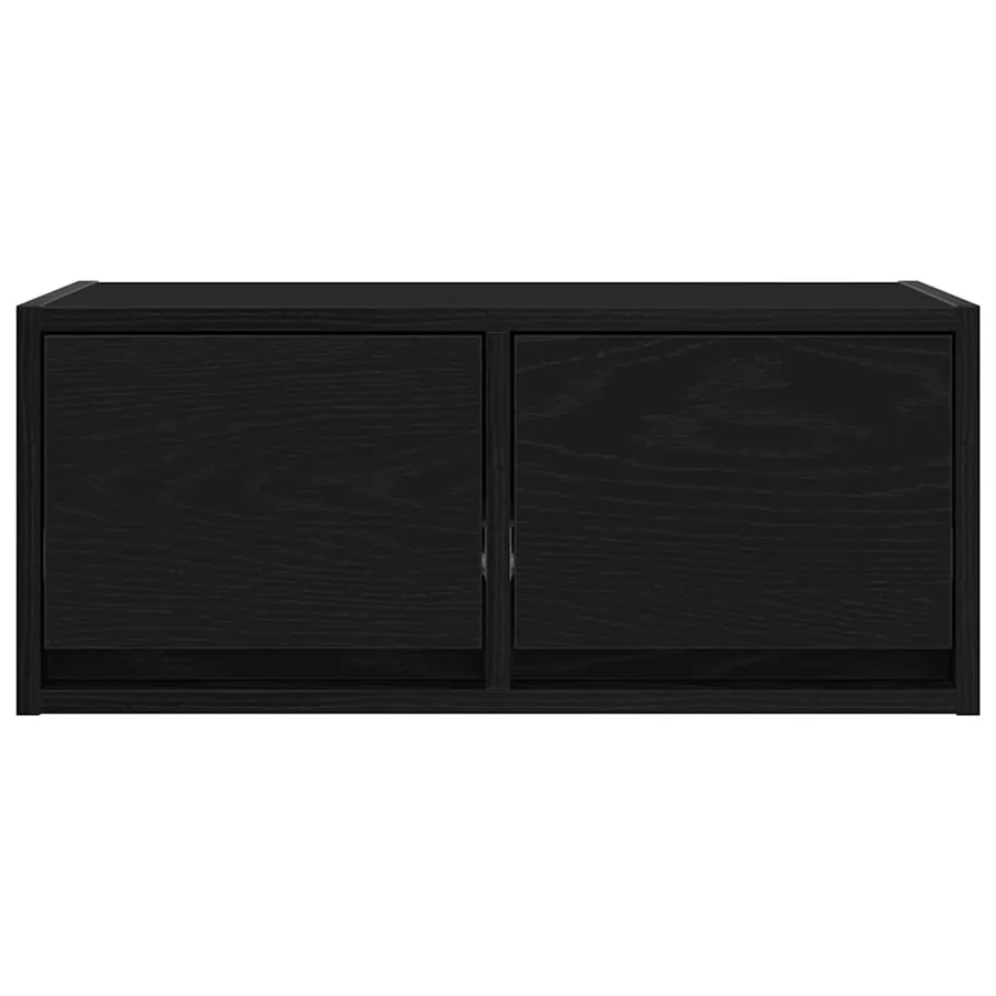 Meuble TV chêne noir 60x31x25,5 cm bois d'ingénierie - 5