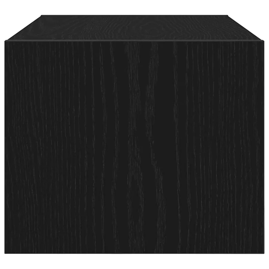 Meuble TV chêne noir 60x31x25,5 cm bois d'ingénierie - 7
