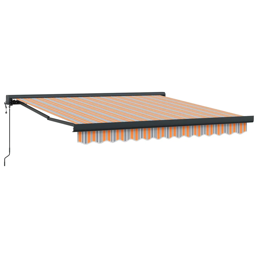 Auvent rétractable Multicolore 350 x 250 cm Tissu et Métal - 2