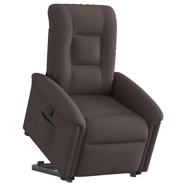 Fauteuil inclinable marron foncé tissu