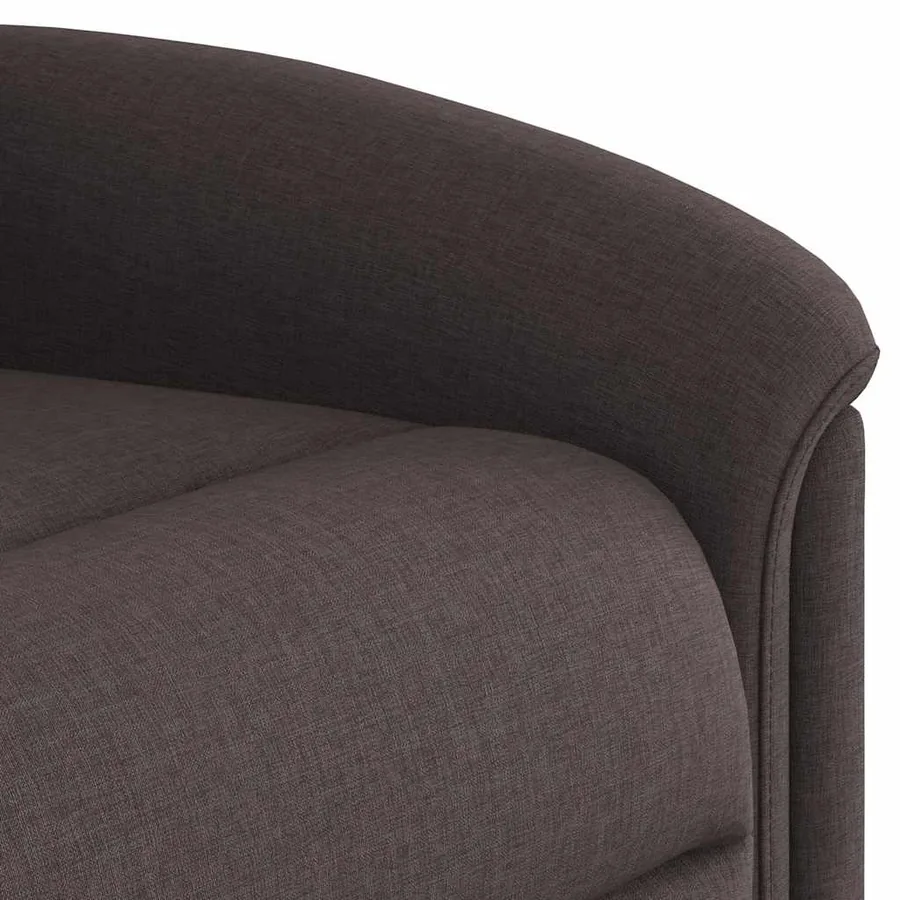 Fauteuil inclinable marron foncé tissu - 11