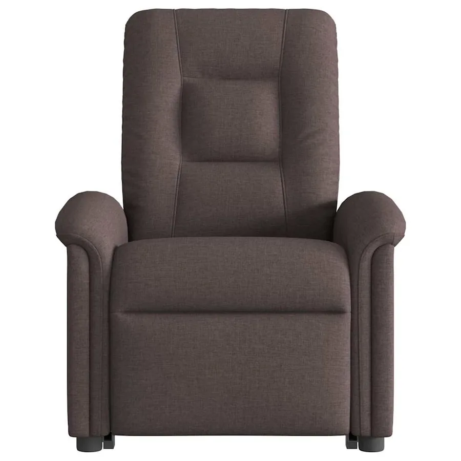 Fauteuil inclinable marron foncé tissu - 4