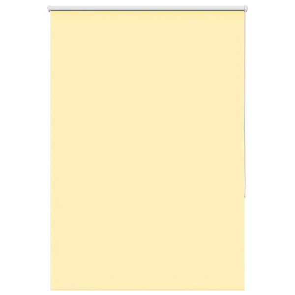 Store enrouleur occultant jaune largeur du tissu 110,7 cm