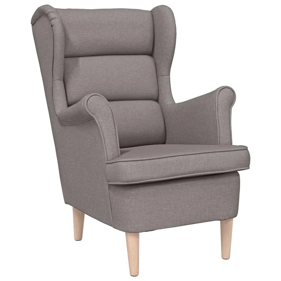 Fauteuil taupe 74x84x100 cm tissu - 2