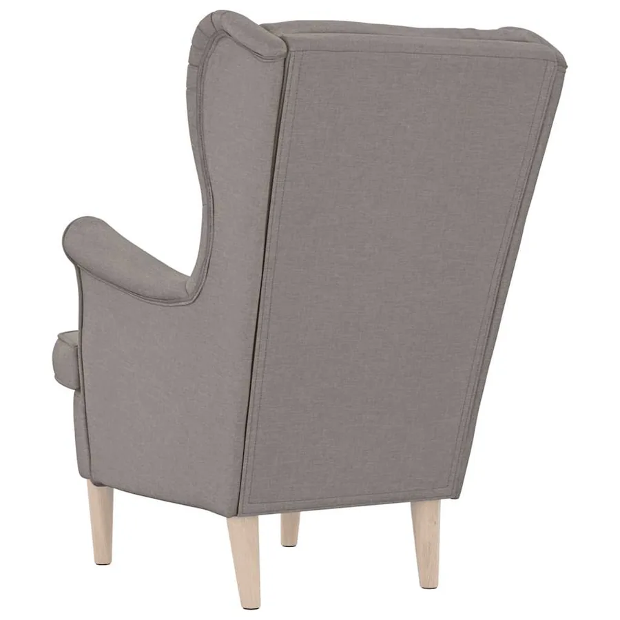 Fauteuil taupe 74x84x100 cm tissu - 6