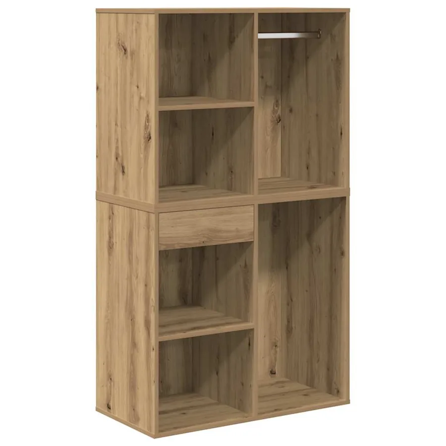 Ensemble de coiffeuse avec LED chêne artisanal bois ingénierie - 9