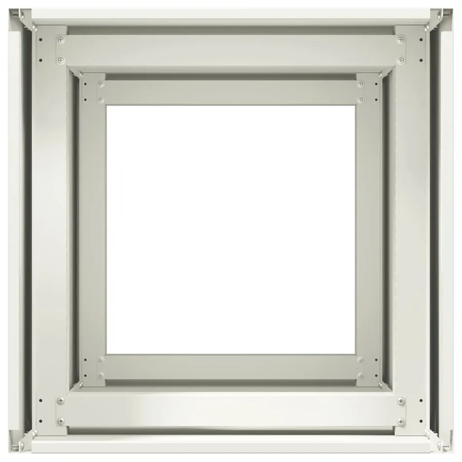 Jardinière blanc 40x40x80 cm acier laminé à froid - 5