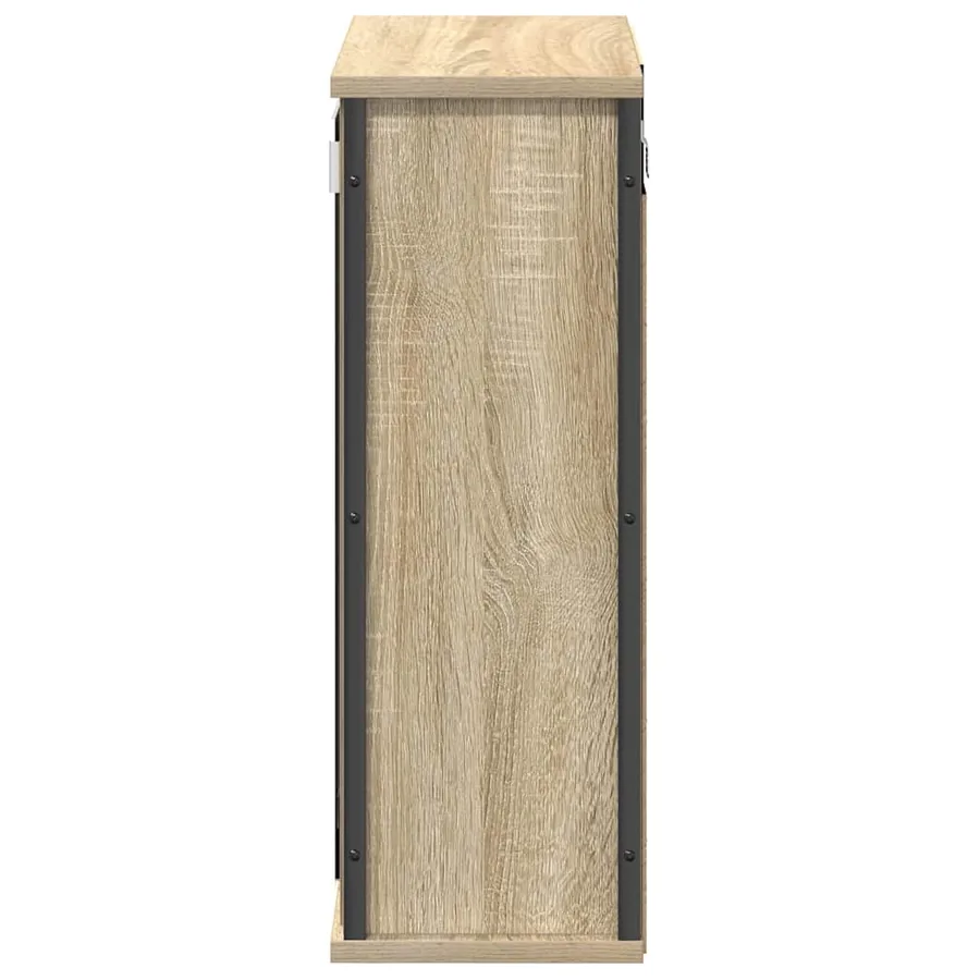 Meuble murale de salle de bain miroir chêne sonoma 50x21x60 cm - 7