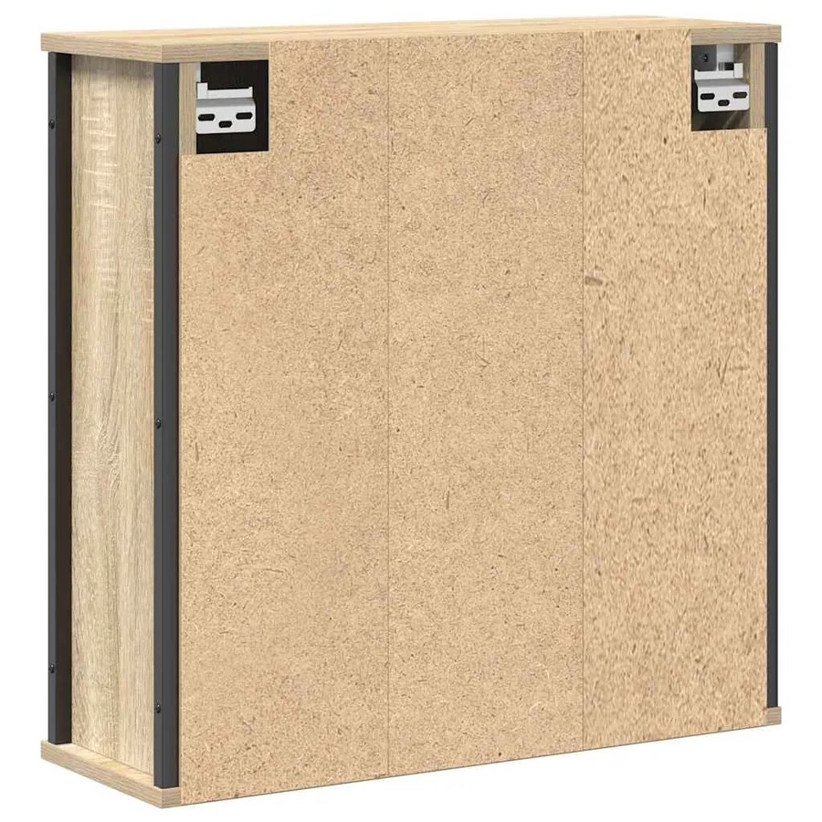 Meuble murale de salle de bain miroir chêne sonoma 50x21x60 cm - 8