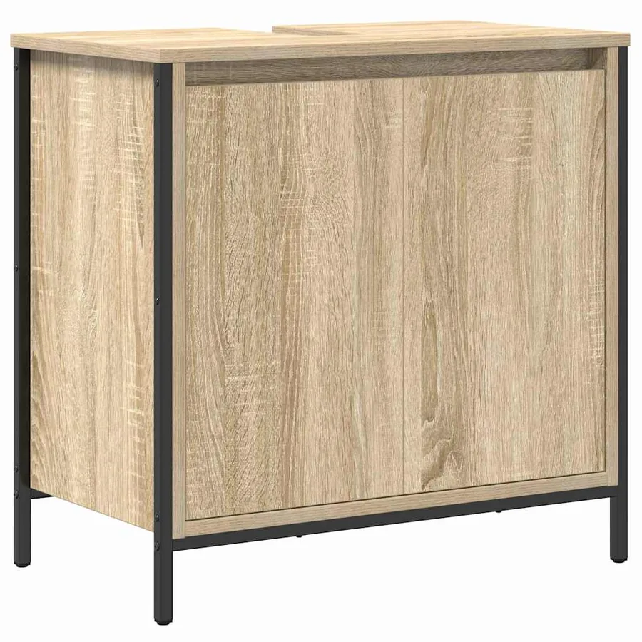Ensemble de mobilier de salle de bain 5 pcs Bois d'ingénierie - 7