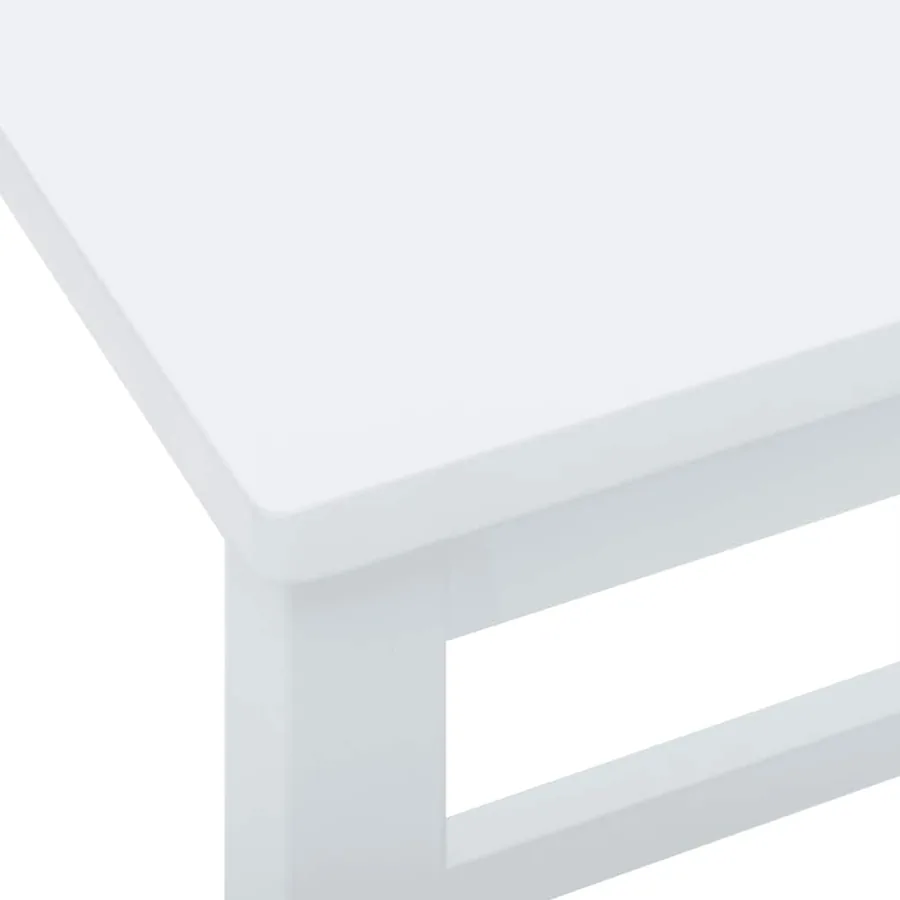 Chaises de bar 2 pcs blanc bois massif d'hévéa - 8