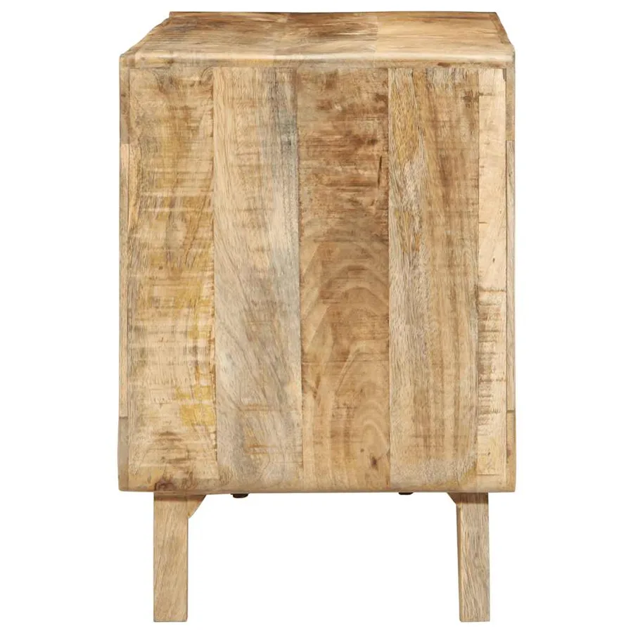 Meuble TV 105x46x32 cm bois massif de manguier brut - 3