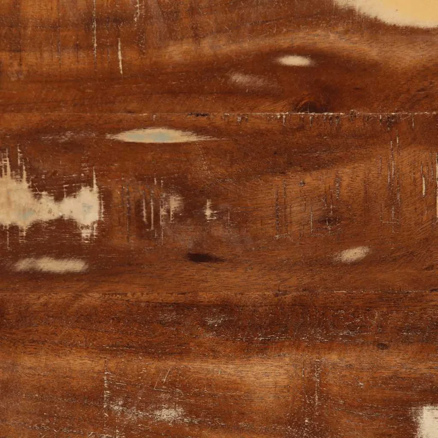 Meuble TV mural 100x32x25 cm bois massif de récupération - 9