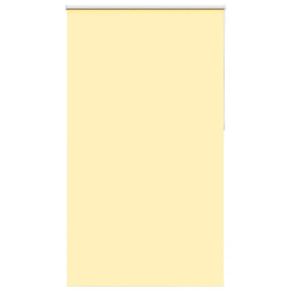 Store enrouleur occultant jaune largeur du tissu 121,6 cm