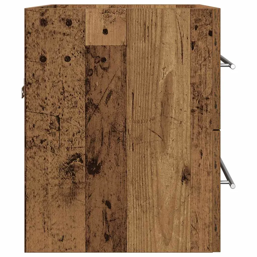 Meuble de salle de bain vieux bois 60x38,5x48 cm - 7