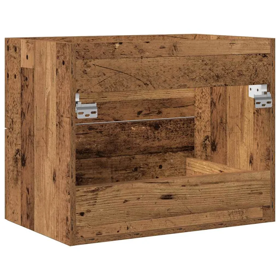 Meuble de salle de bain vieux bois 60x38,5x48 cm - 8
