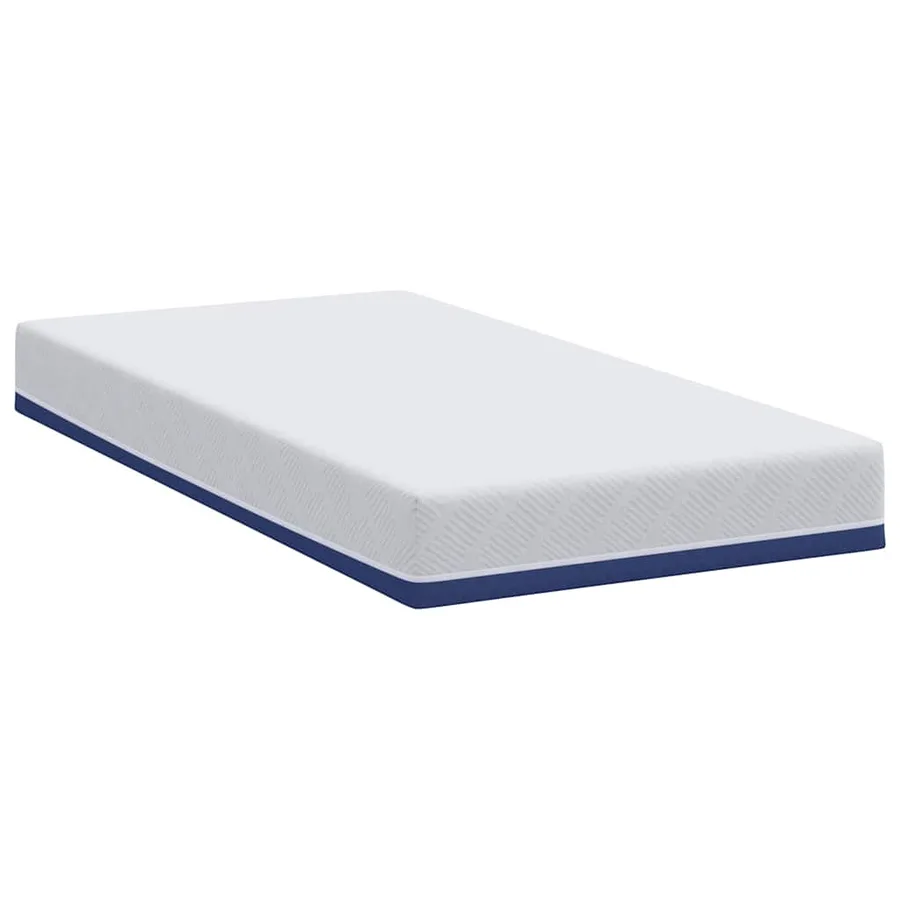 Matelas Blanc et Bleu 90 x 200 cm Tissu jacquard - 5