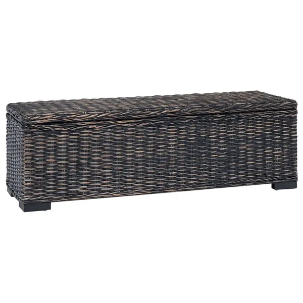 Boîte de rangement avec stockage Noir 110 x 35 x 45 cm