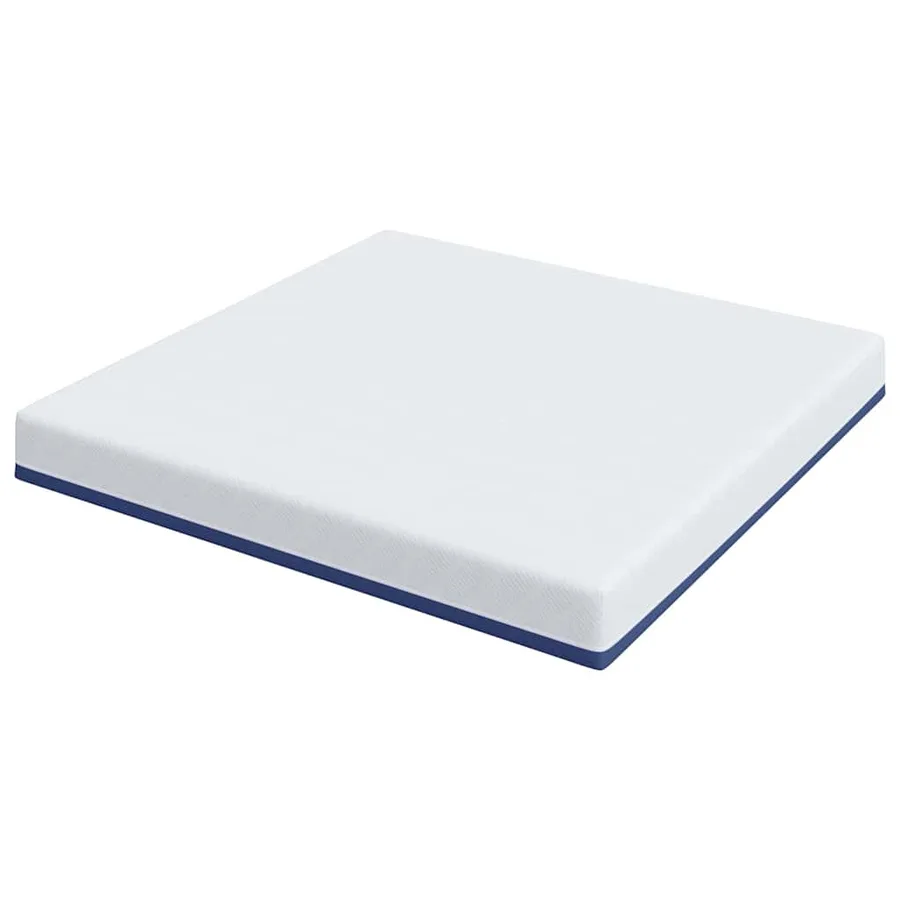 Matelas Blanc et Bleu 180 x 200 cm Tissu jacquard - 5