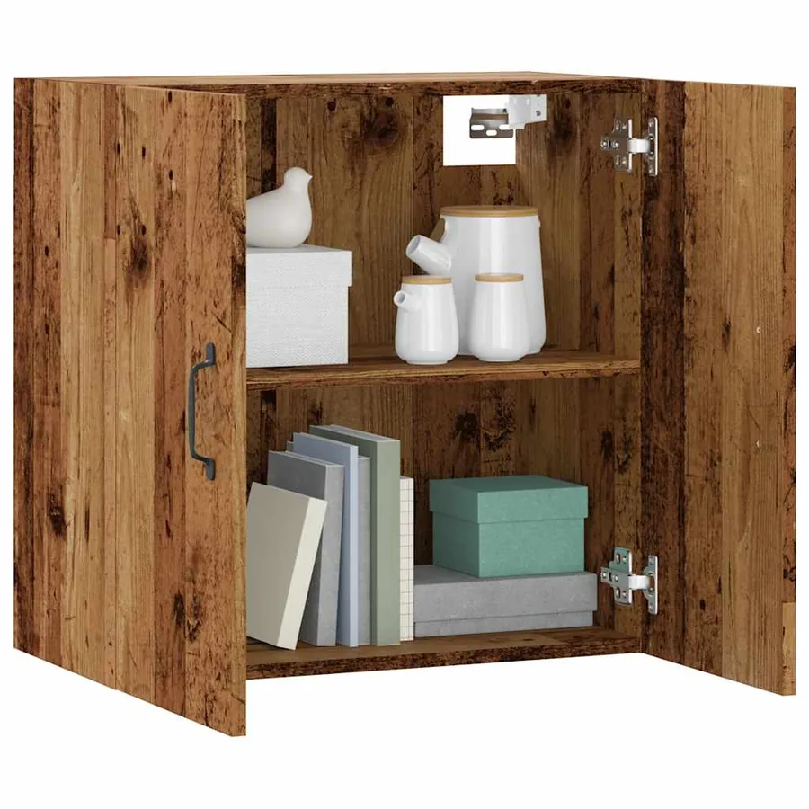 Armoire murale vieux bois 60x31x60 cm bois d'ingénierie