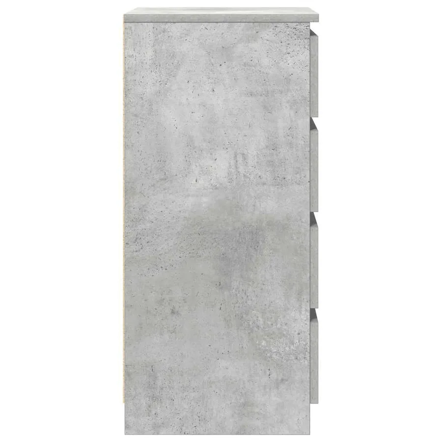 Buffet avec tiroirs gris béton 37,5x35x99 cm bois d'ingénierie - 7