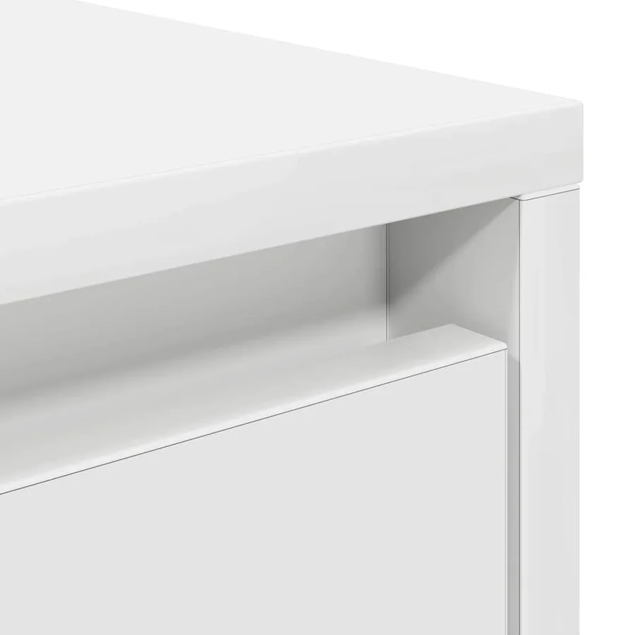 Table basse avec tiroirs blanc 70,5x70x40 cm - 10