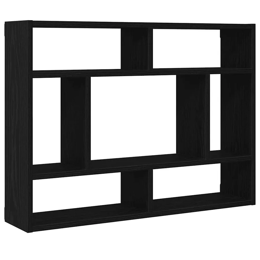 Étagère murale Chêne noir 75x16x55 cm Bois d'ingénierie - 2