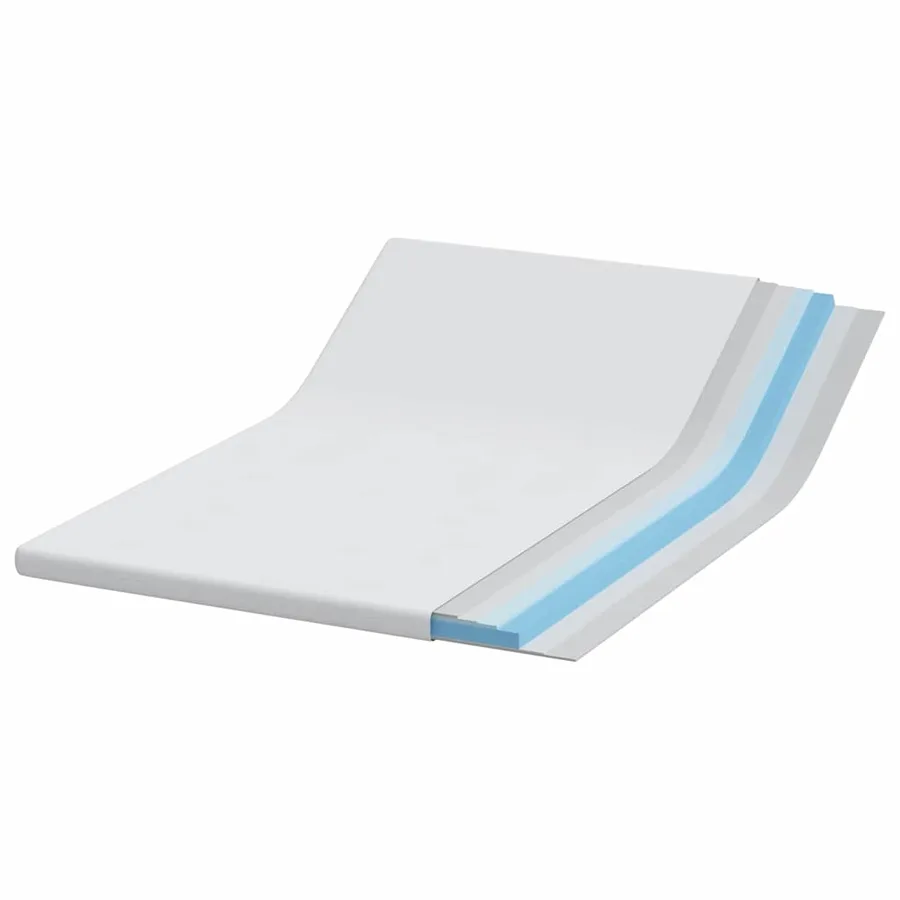 Surmatelas Blanc 140 x 190 cm Tissu jacquard - 4